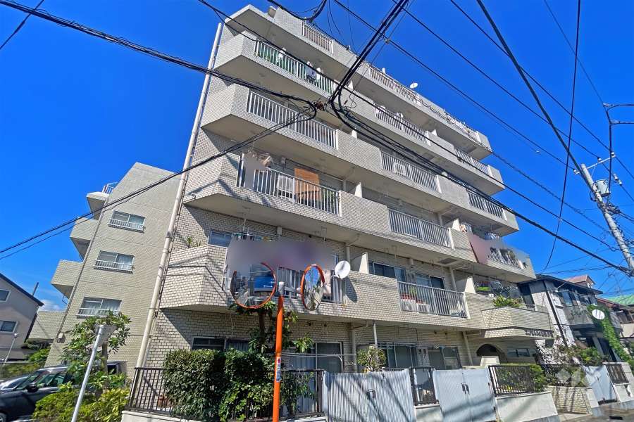 エンゼルハイム新小岩の外観（南西側から）