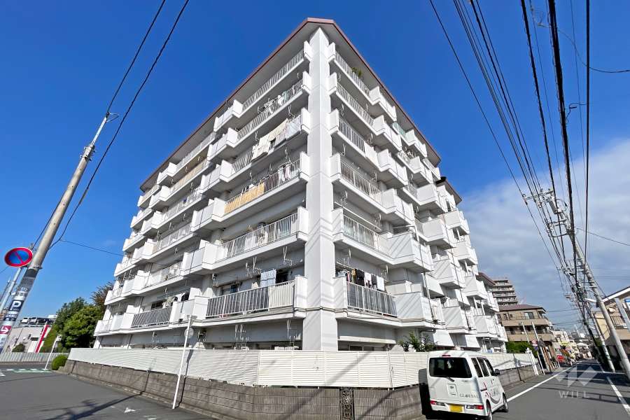 白亜館ダイヤモンドマンションの外観（南側から）