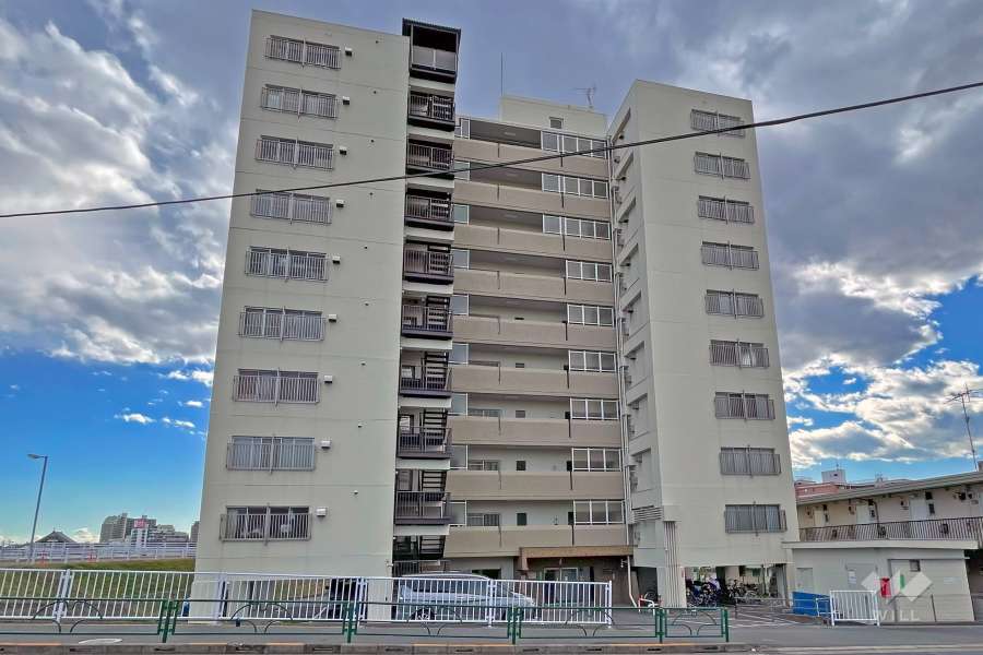 ニューハイツ中川の外観（北東側から）