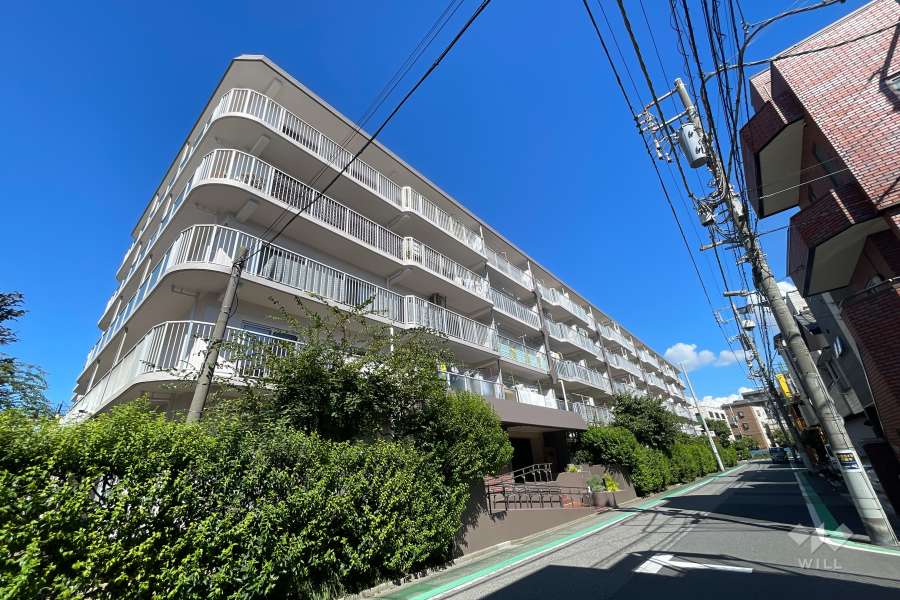 お花茶屋スカイハイツの外観（南西側から）