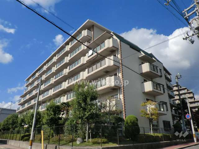 御影ブライトハイツの外観（南東側から）