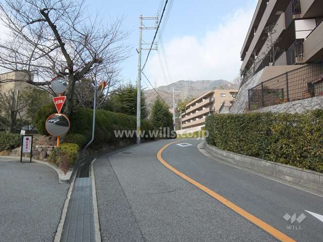 敷地北東側の前面道路