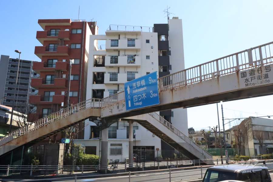 青戸三鈴コーポの外観(北側から）