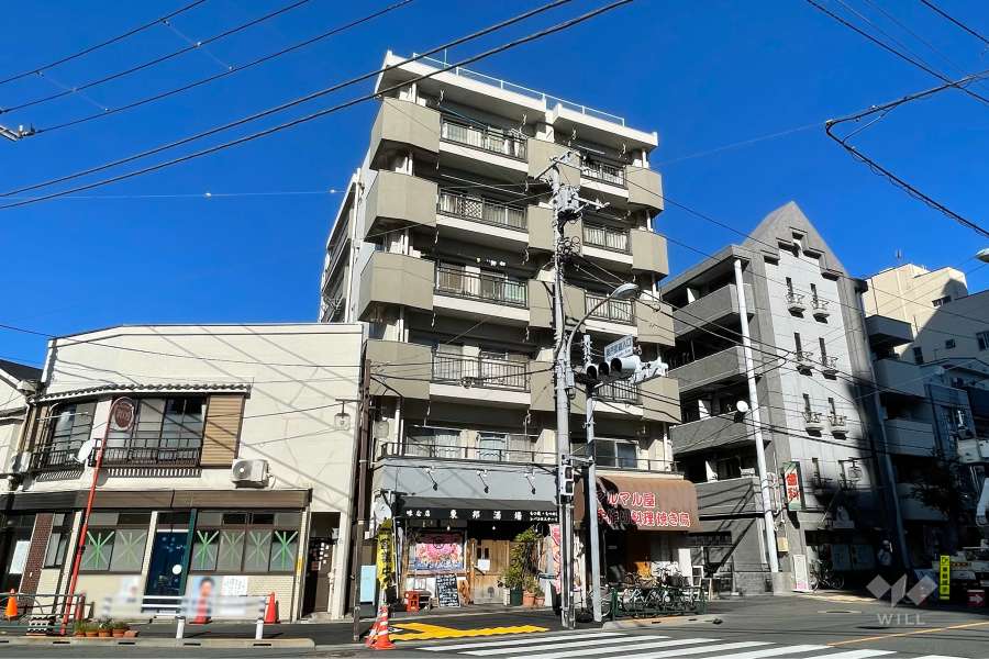 立石菊星シャルムの外観（南西側から）