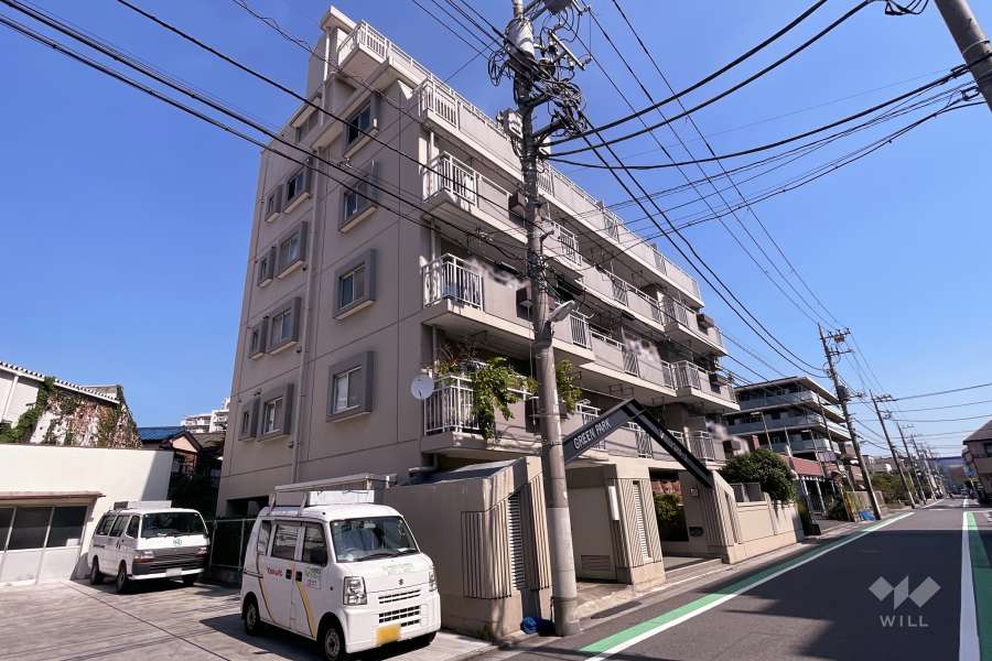 グリーンパーク立石の外観（南西側から）