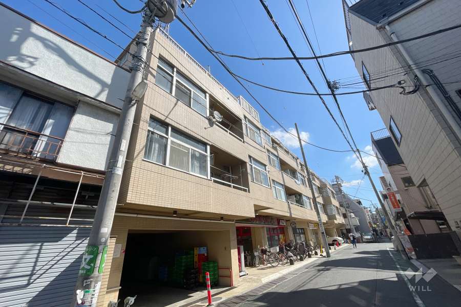 朝日プラザ堀切菖蒲園の外観（南西側から）