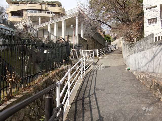 敷地東側の前面道路