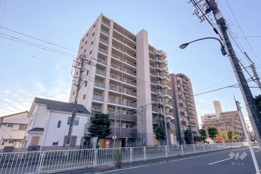 パレステージ金町の外観（北西側から）