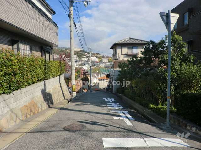 周辺は山手のマンションと一戸建てが混在する閑静な住宅地です。