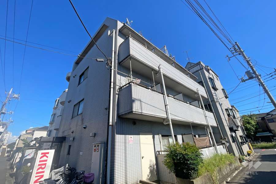 スカイコートお花茶屋の外観（北西側から）