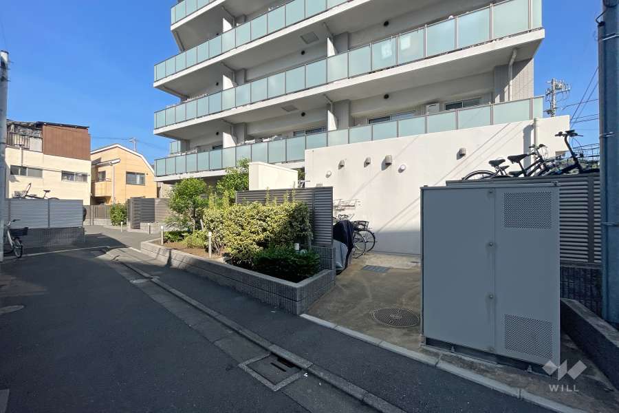 駐輪場の出入り口
