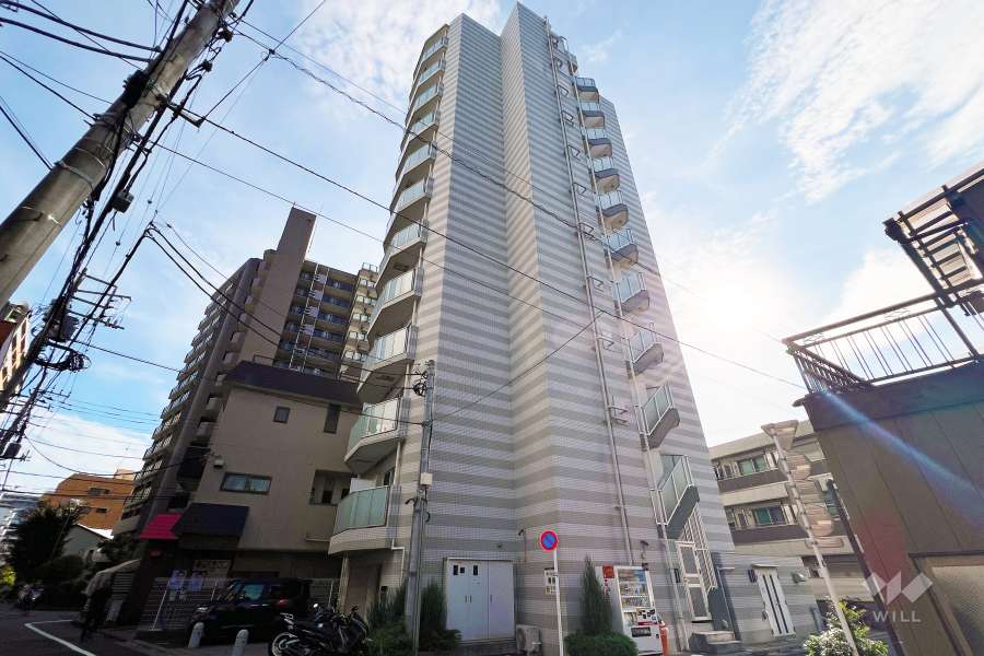 アゼスト亀有の外観（北東側から）