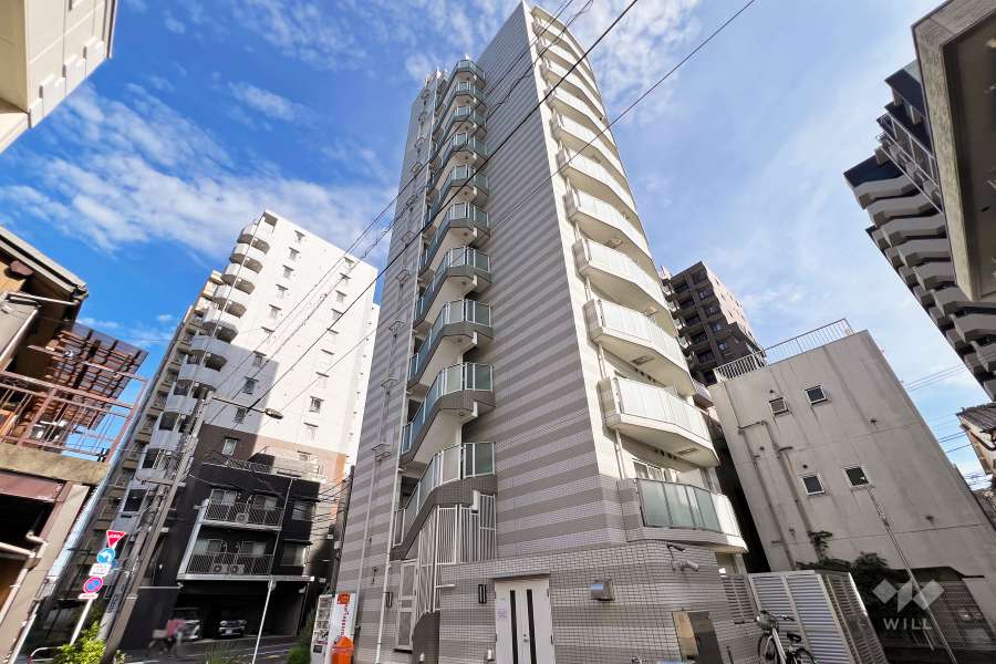 アゼスト亀有の外観（北西側から）