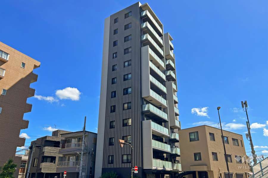 ミルーナヒルズ金町の外観（西側から）