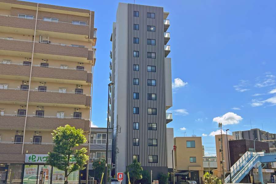 ミルーナヒルズ金町の外観（北西側から）