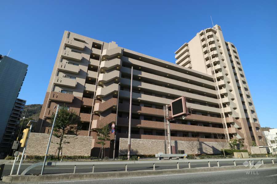 キングレジデンス　ラ・セーヌ宝塚の外観（北東側から）