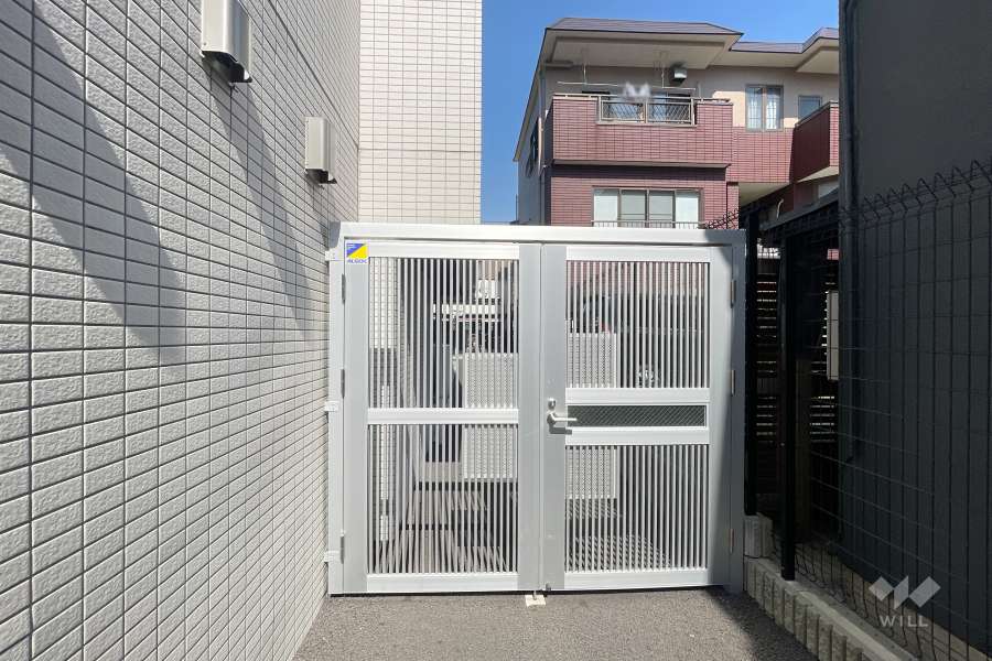 駐輪場の出入り口