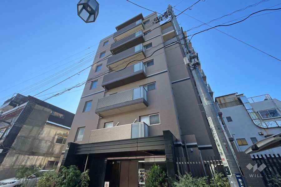 サンクレイドル柴又駅前の外観（北側から）