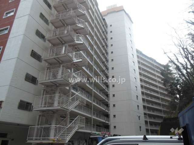 マンション住吉川の外観（北西側から）