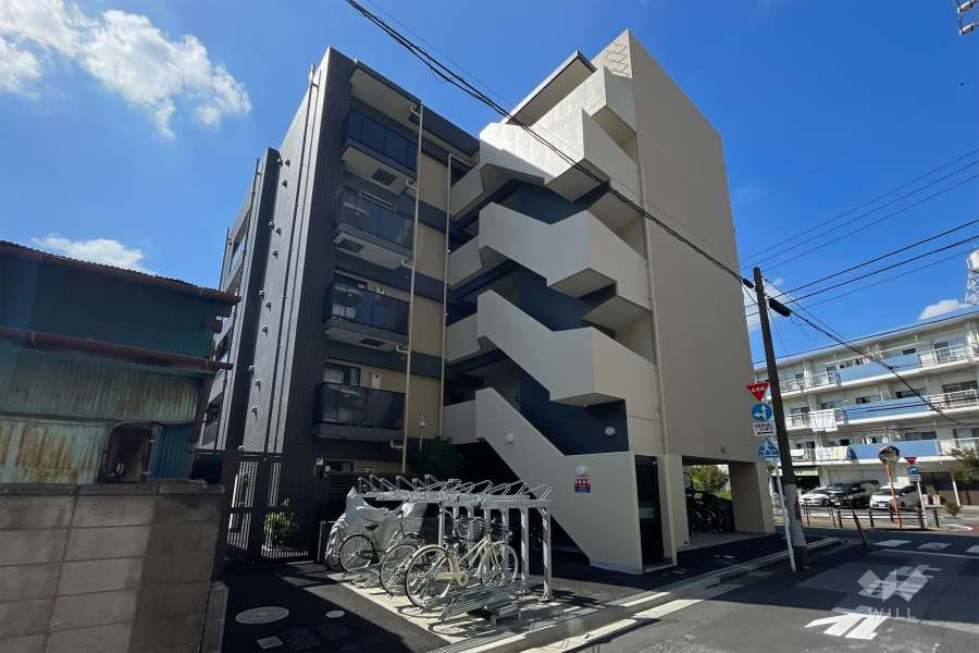 クレヴィスタ四ツ木の外観（北東側から）