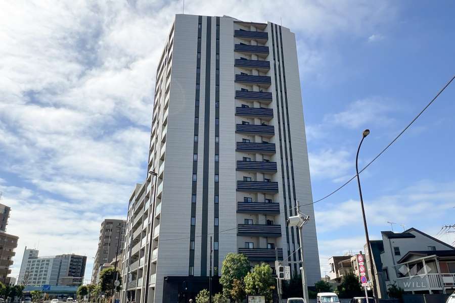 プレミスト金町の外観（北東側から）