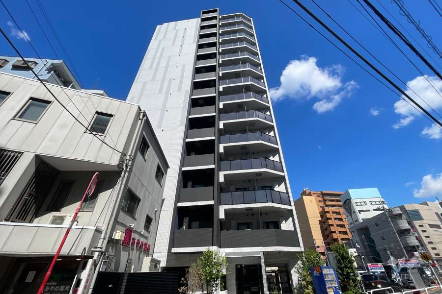 DIPS亀有駅前の外観（南西側から）