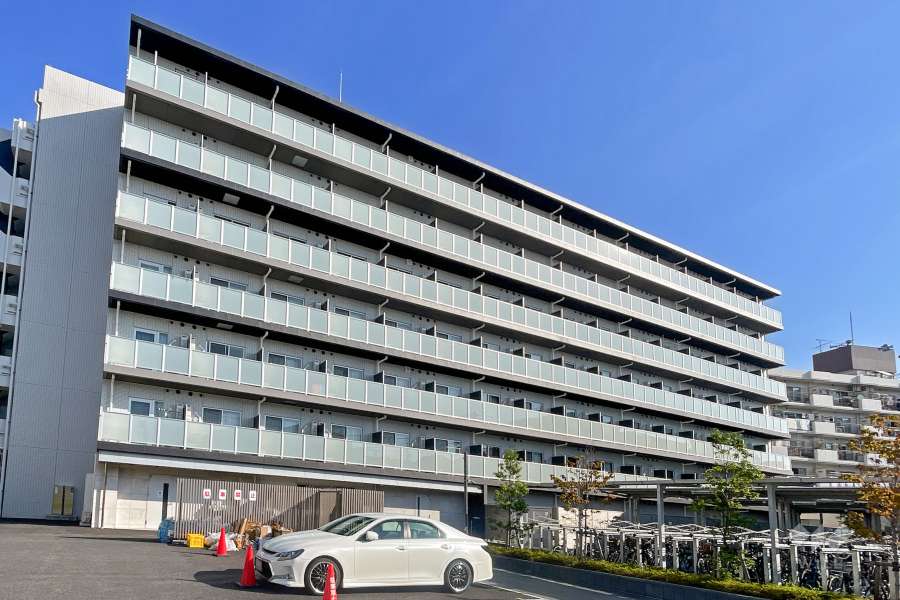 ジェノヴィアお花茶屋2スカイガーデンの外観（南西側から）