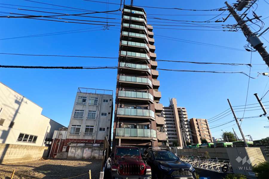 ラフィスタお花茶屋の外観（北西側から）