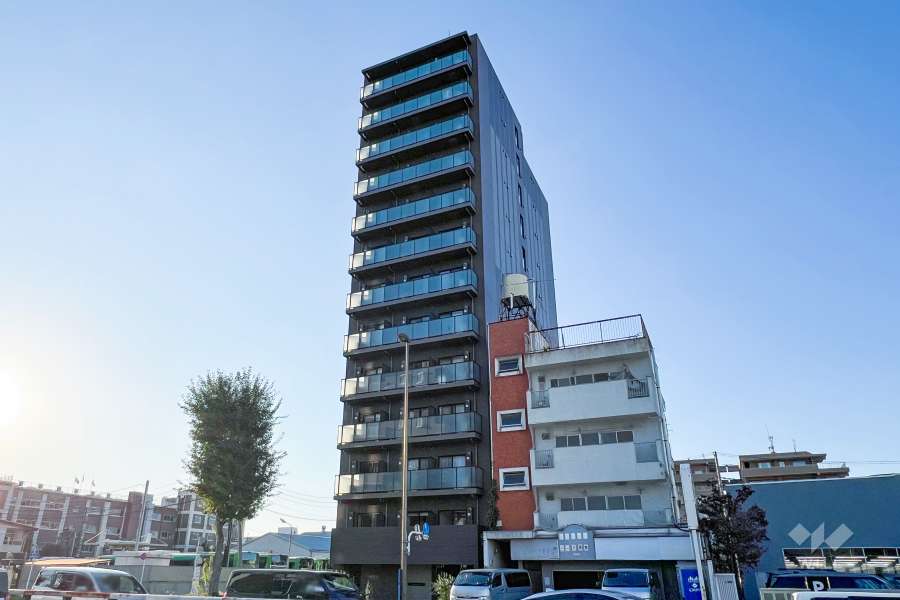 ラフィスタお花茶屋の外観（東側から）　