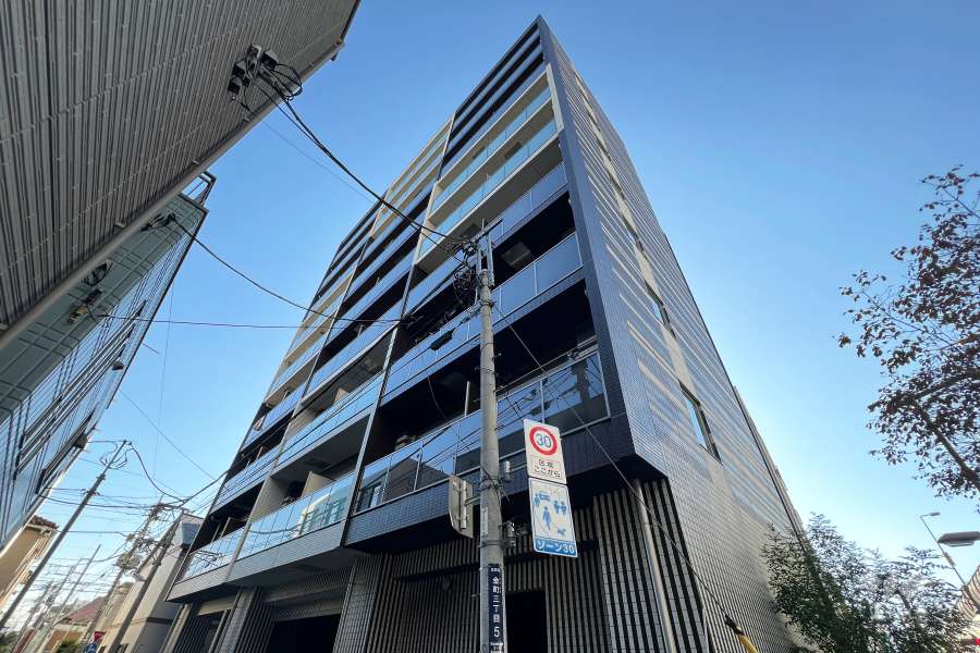 ラフィスタ金町の外観（北側から）