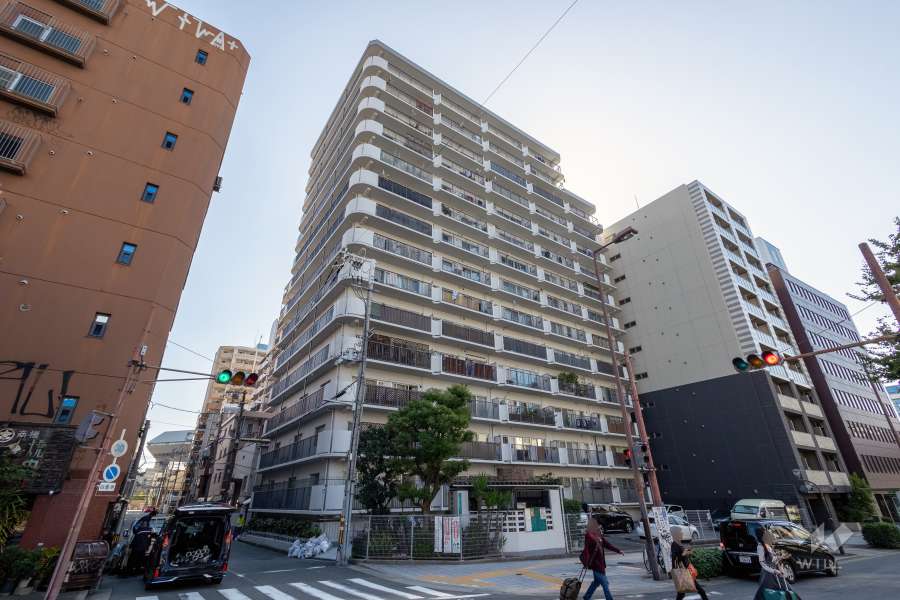 マンハイム難波の外観（北西側から）