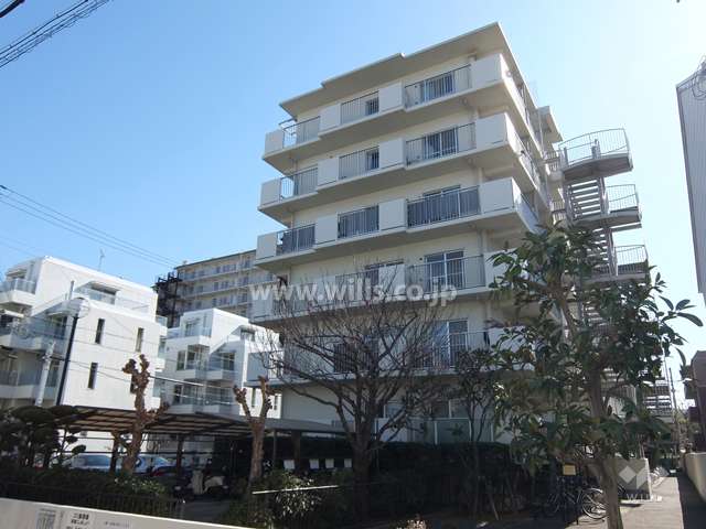 魚崎レックスマンション1号棟の外観（北西側から）


