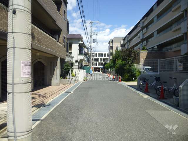 敷地南側の前面道路