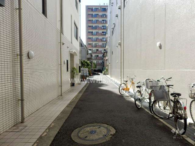 敷地北側の前面道路