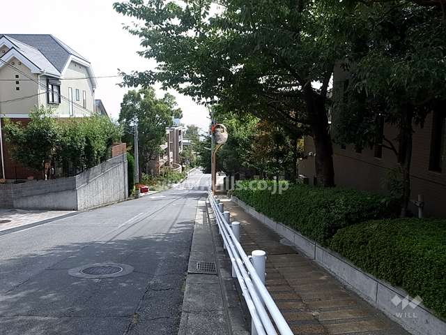 敷地東側の前面道路