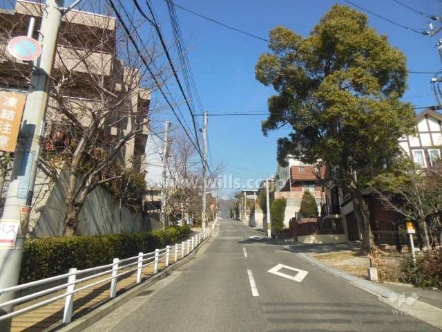 敷地東側の前面道路