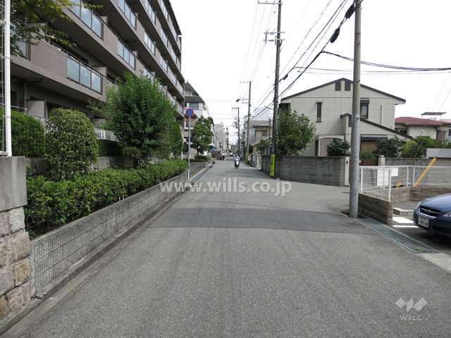 敷地南東側の前面道路