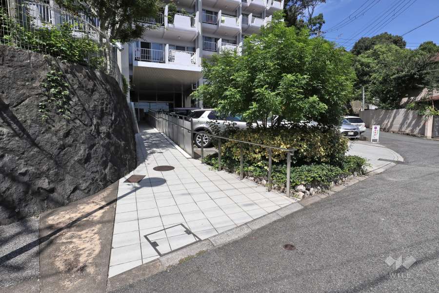 エントランスへの通路