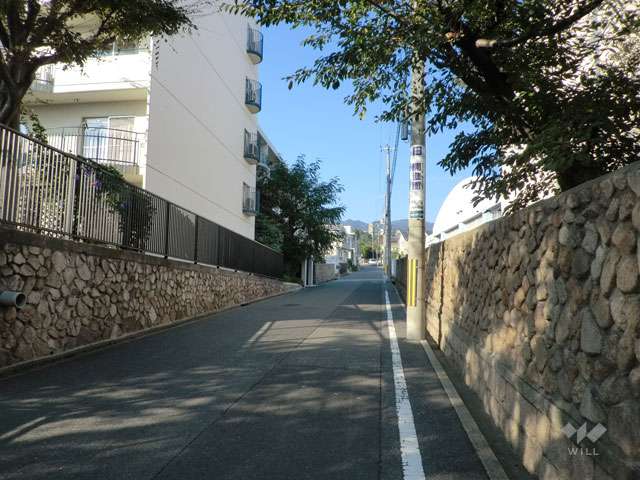 敷地東側の前面道路