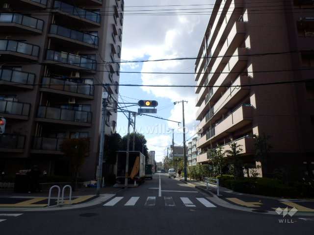 敷地南側の前面道路