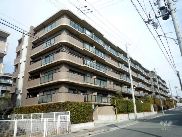ルネ芦屋川ロザリウム（南側の棟）の外観（南西側から）