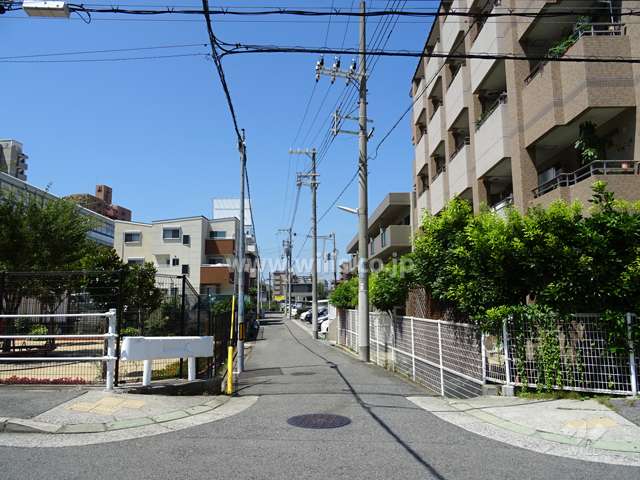 敷地南側の前面道路