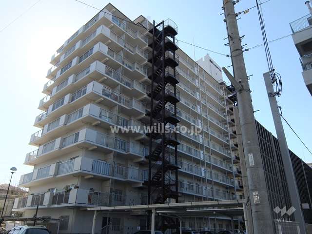 魚崎レックスマンション2号棟の外観（北東側から）