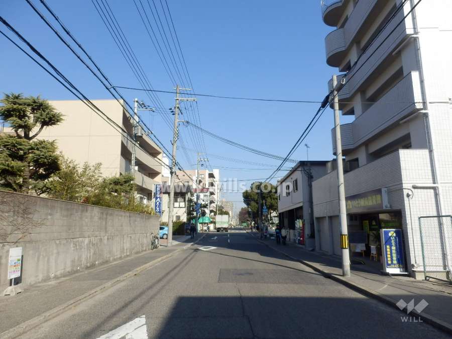 敷地北側の前面道路