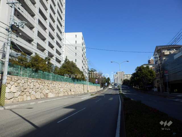 敷地南側の前面道路（山手幹線）