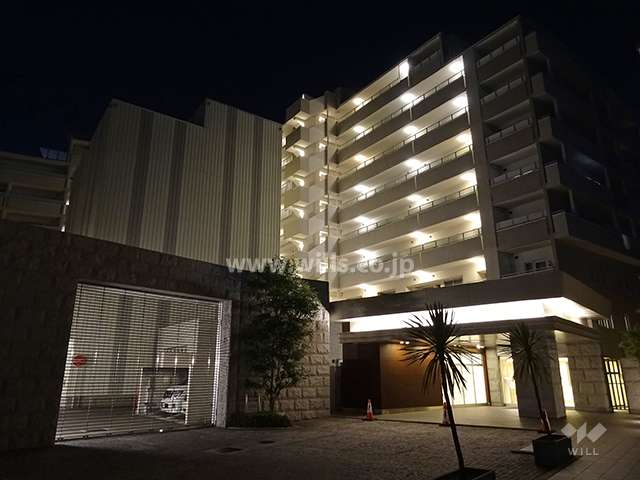 プラウド千里山田の夜景（北西側から）
