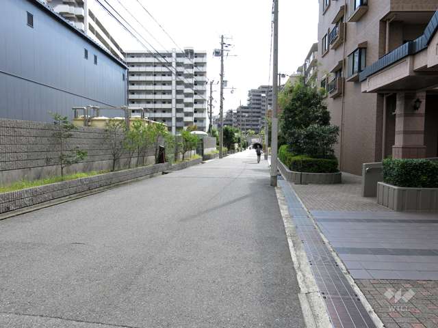 敷地東側の前面道路