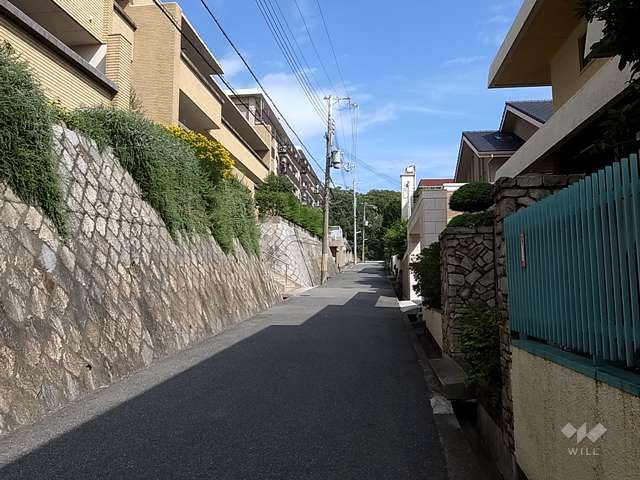 敷地南側の前面道路