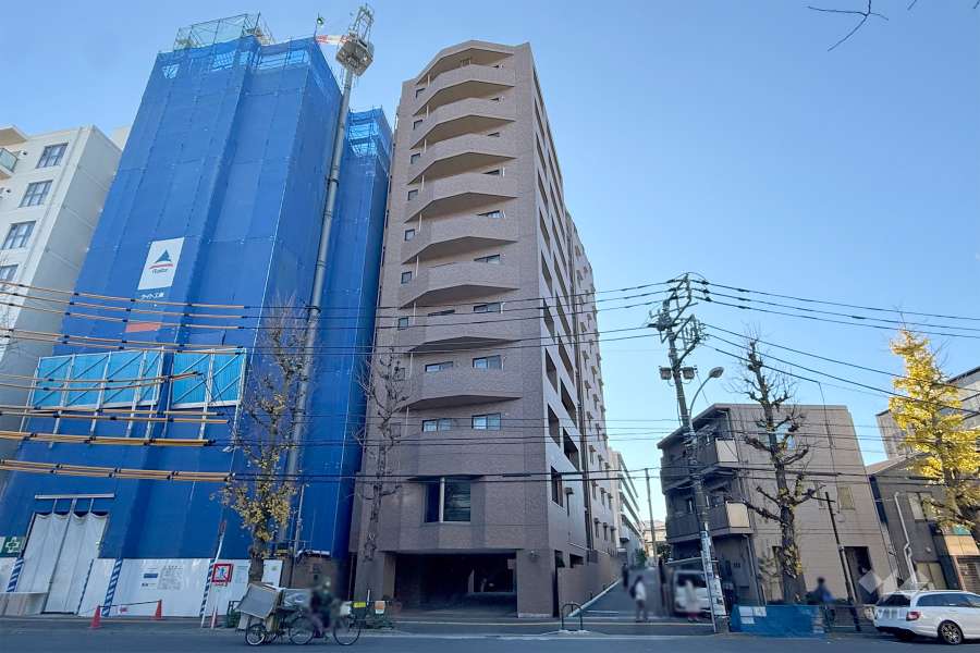 ライオンズマンション目白台シティの外観（北西側から）