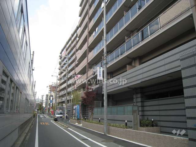 敷地南側の前面道路（東側から）